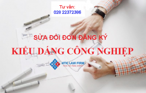 Sửa đổi đơn đăng ký bảo hộ kiểu dáng công nghiệp